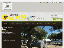 Tablet Screenshot of camping-le-mas.com